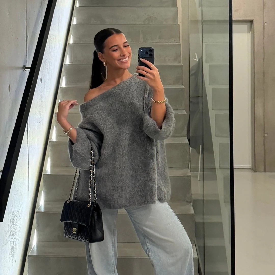 Ultra-Soft Off-Shoulder Knit - Image 38