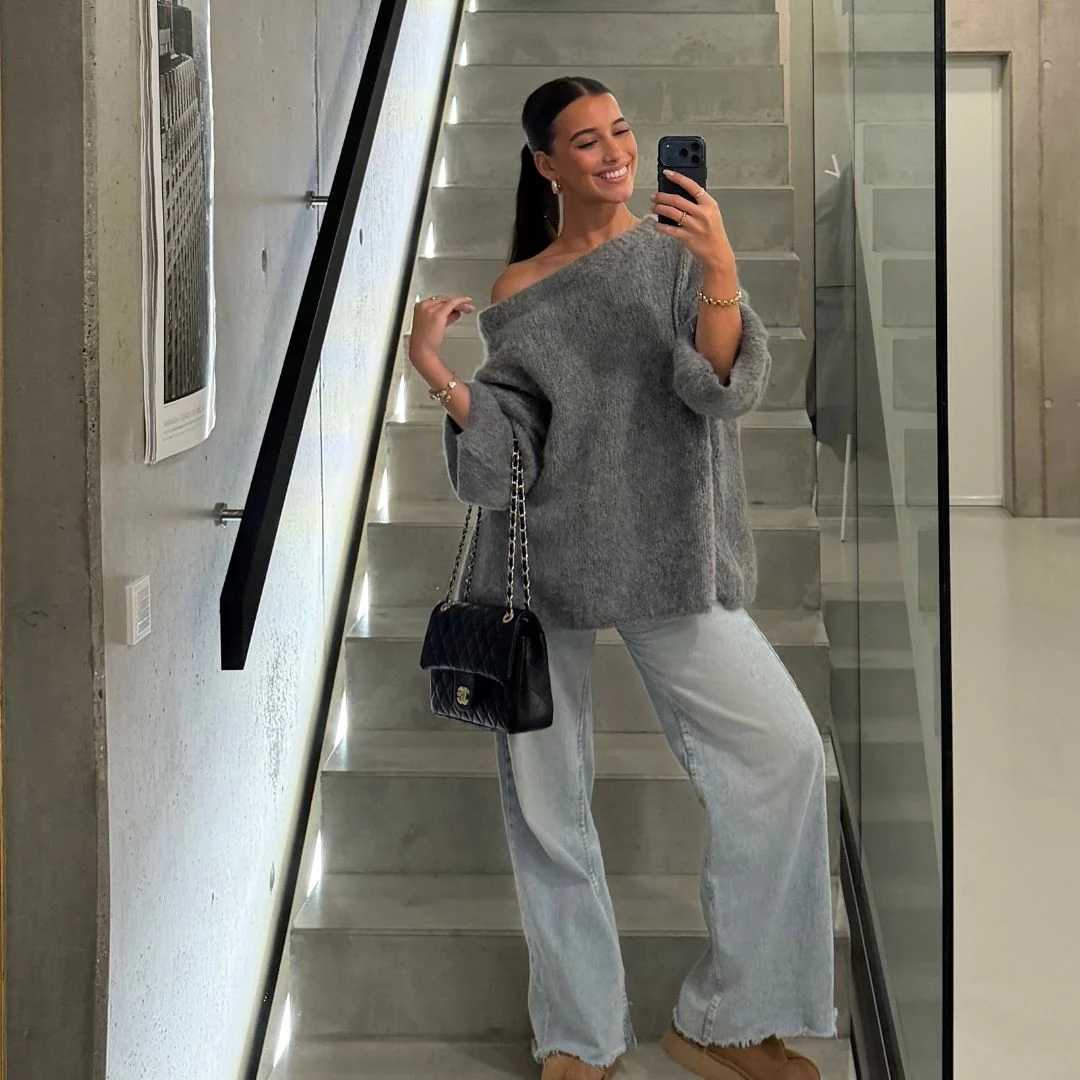 Ultra-Soft Off-Shoulder Knit - Image 42