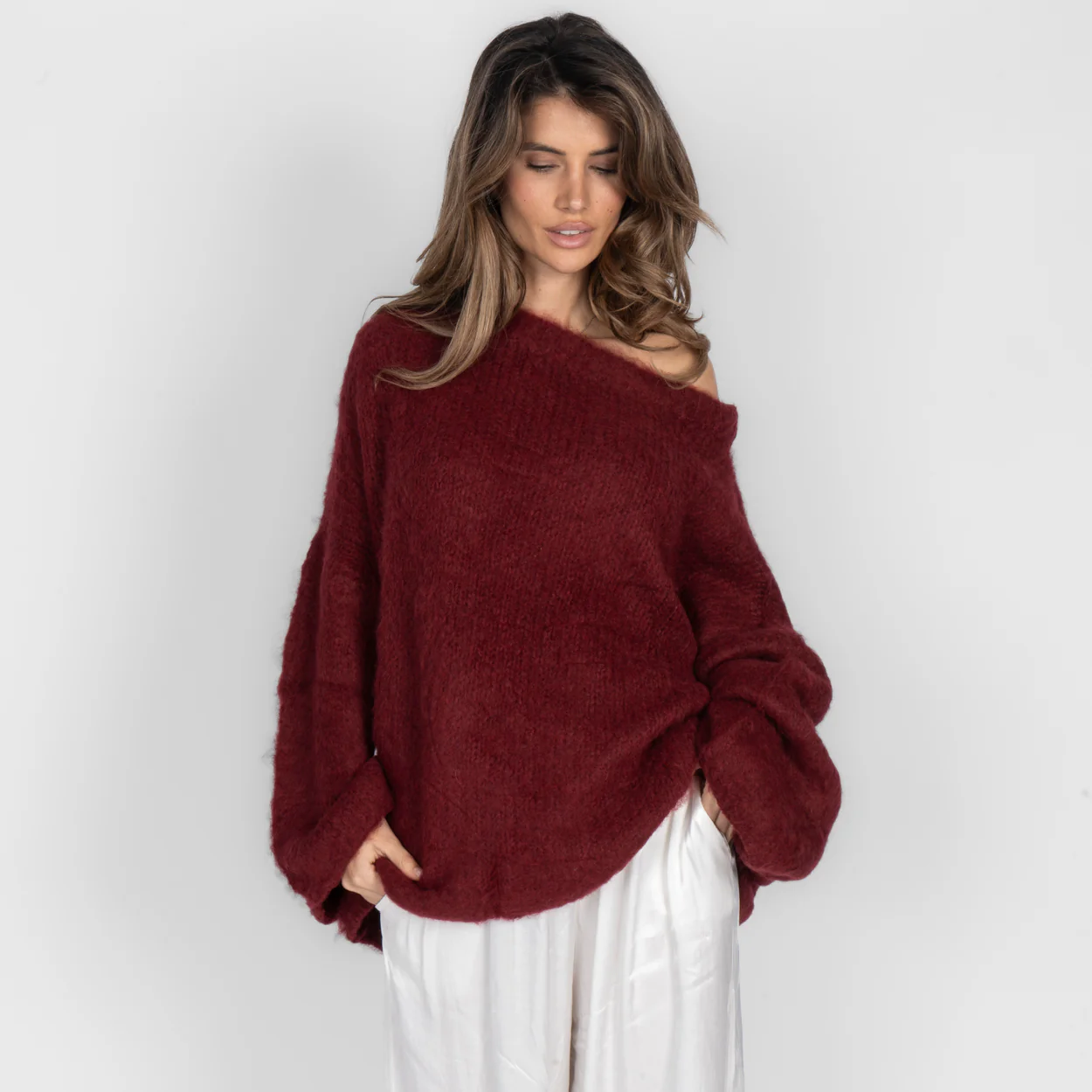 Ultra-Soft Off-Shoulder Knit - Image 64
