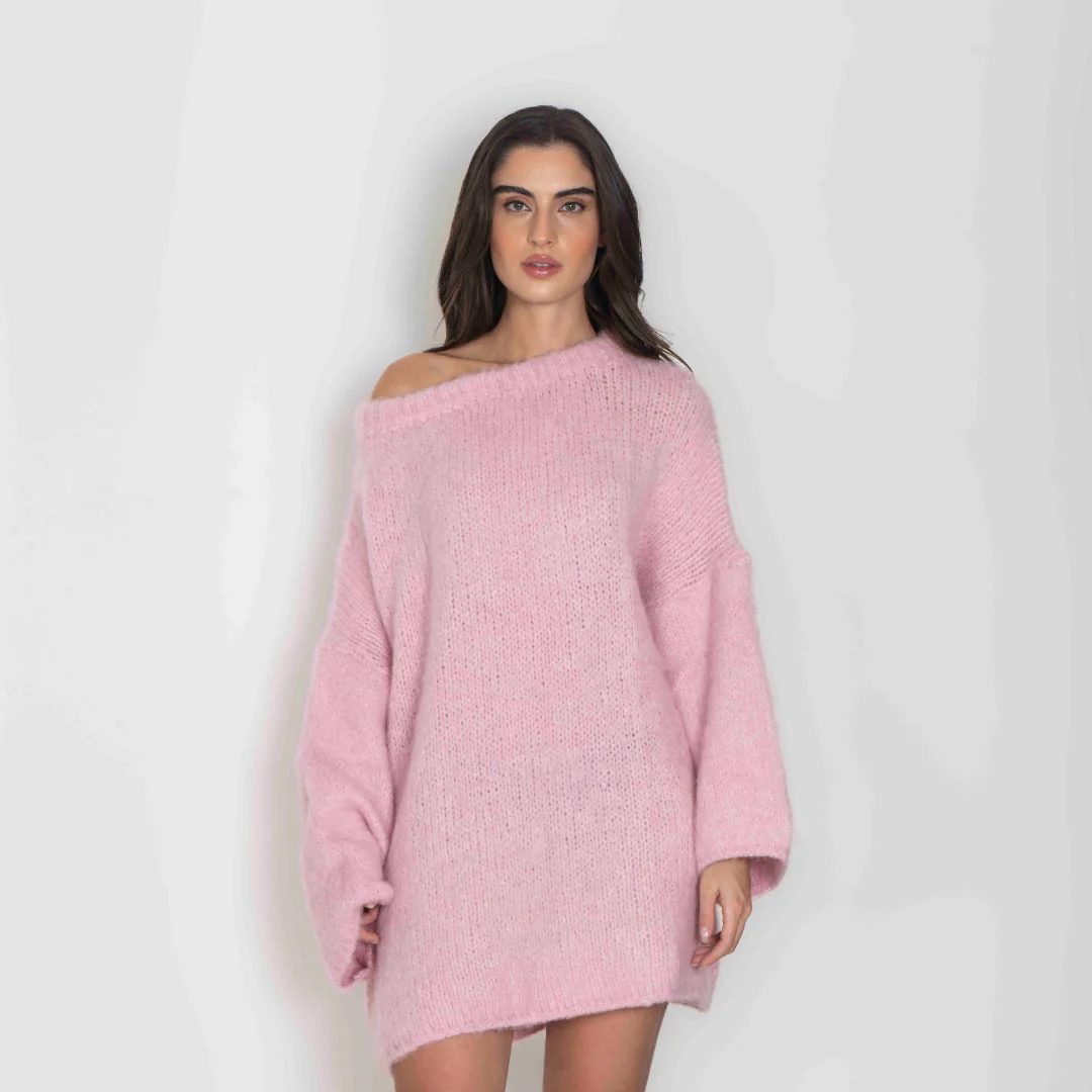 Ultra-Soft Off-Shoulder Pulloverkleid - Image 16